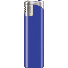 Пьезозажигалка многоразовая серия Color/Chrome Cap Е-101, синяя-114_3610039