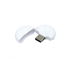 Флешка  круглой формы из пластика, модель 021-Round,16 Gb, цвет белый-114_1940461