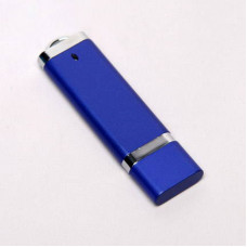 USB-Flash накопитель (флешка) из пластика классической прямоугольной формы, модель 002, объем памяти  8 Gb, цвет синий-114_1900094