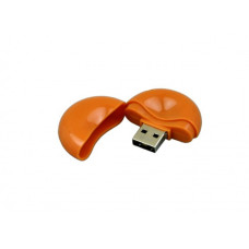 Флешка  круглой формы из пластика, модель 021-Round, 32 Gb, цвет оранжевый-114_1970365