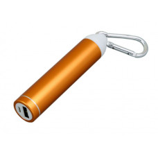 Универсальное зарядное устройство power bank круглой формы с карабином, оранжевый - 2600 mah-114_1750216
