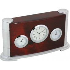 Часы настольные с термометром и гигрометром, Linea del Tempo, (A9211R)-114_2630498