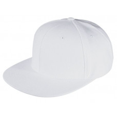 Бейсболка Unit Snapback с прямым козырьком, белая-114_3320651