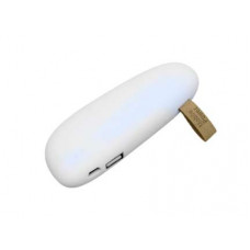 Маленькое универсальное зарядное устройство power bank в форме камня, белый ( 2200MAH )-114_2150774