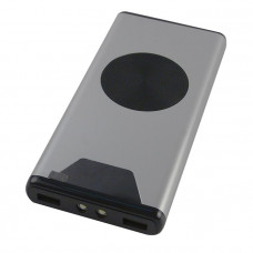 Беспроводное зарядное устройство PBM_Wireless02, 10000 mah, цвет серебро-114_1750036