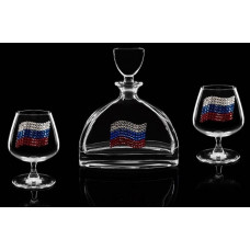 Подарочный набор для коньяка с графином «ТРИКОЛОР»-114_6670179