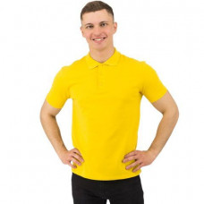 Рубашка поло Rock, мужская, жёлтая, 2XL-114_3403433