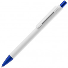 Ручка шариковая Chromatic White, белая с синим-114_2331318