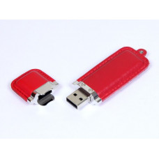 Флешка кожаная прямоугольная 32 Гб. Красный, USB3.0-114_1970594
