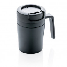 Термокружка с ручкой Coffee-to-go, 160 мл, цвет чёрный-114_6300559
