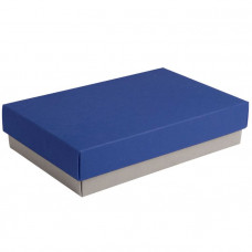 Коробка подарочная CRAFT BOX, 17,5*11,5*4 см, серый, синий, картон-114_5500638