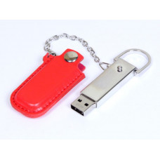 Флешка с кожаным чехлом 8 Гб. Красный, USB2.0-114_1930729
