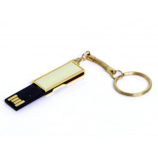 Флешка с мини чипом, поворотный механизм , 64 Гб.Золотой, USB2.0-114_1990118