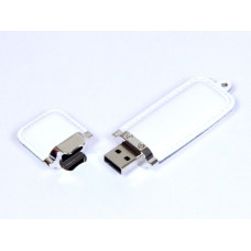 Флешка кожаная прямоугольная 64 Гб. Белый, USB3.0-114_1990320