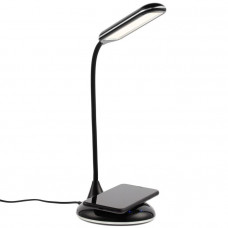 Лампа с беспроводной зарядкой Bright Helper, черная-114_1750048