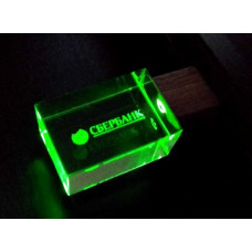 Флешка Wood прямоугольной формы, под гравировку 3D, 32 Гб. Цвет Зеленый, USB2.0-114_1970501