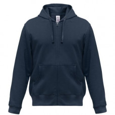 Толстовка мужская Hooded Full Zip темно-синяя, S-114_3363359